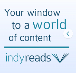 logo which has the words your window to a world on content indyreads