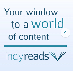 logo which has the words your window to a world on content indyreads